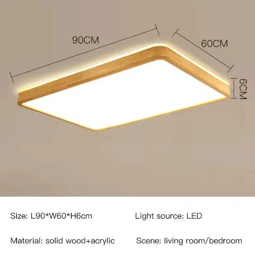 Ella Classic Wooden Ceiling Lamp