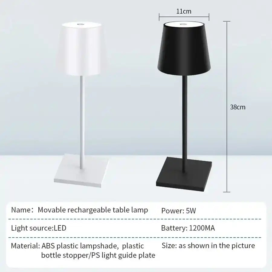 Zynella Nordik: Tall Scandinavian Waterproof Cordless LED Lamp