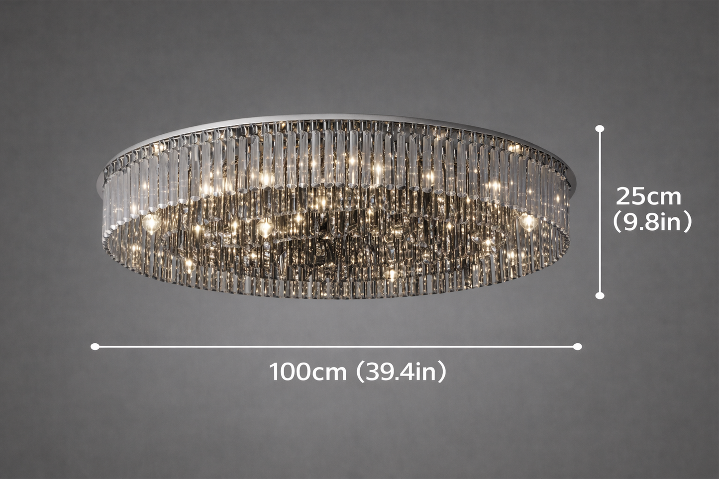 Martyn Elegant Crystal Glass Chandelier