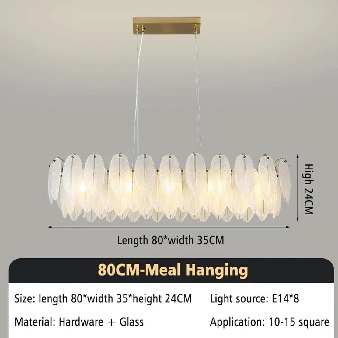 Luxury alloy LED ceiling chandelier installed