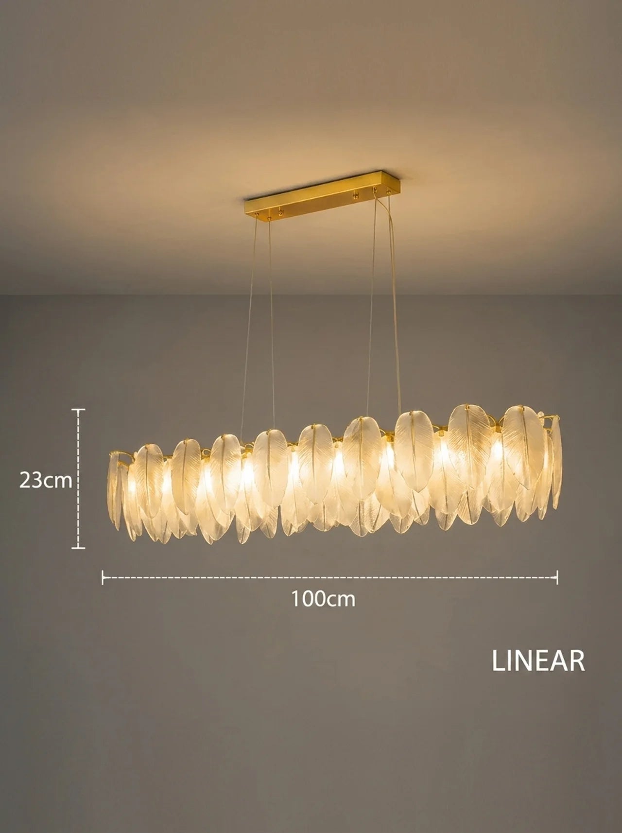 Feather Antique Chandelier