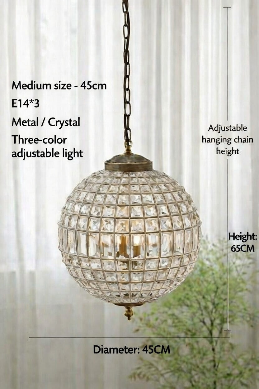 Clarion Crystal Orb Chandelier