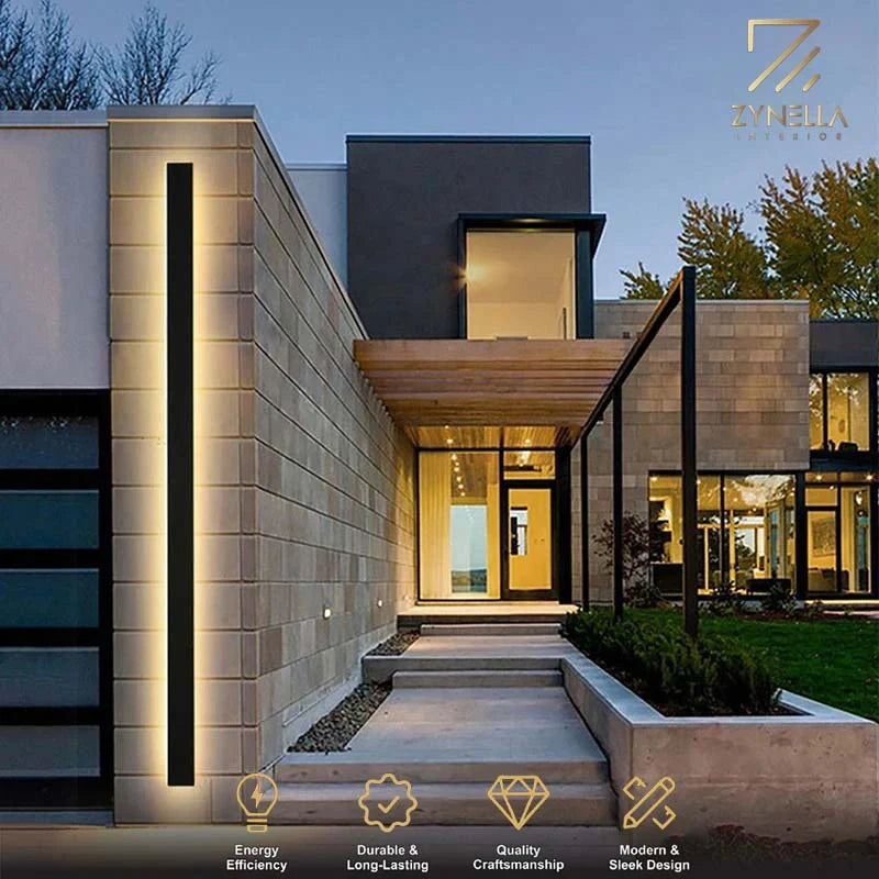 Zynella Linear: The Architectural Outdoor LED Sconce (IP65 Waterproof)