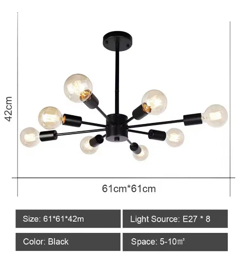 Kade Sputnik Modern Chandelier
