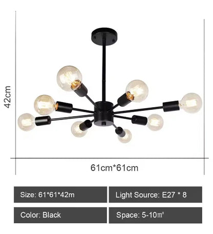 Kade Sputnik Modern Chandelier
