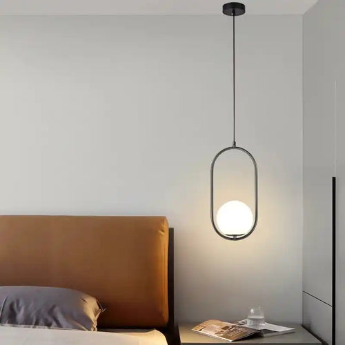 Zynella Stellar: Artistic Starry-Sky Glass Bedside Pendant