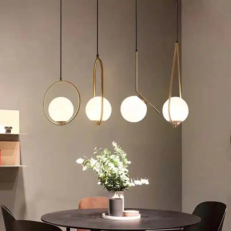 Zynella Stellar: Artistic Starry-Sky Glass Bedside Pendant