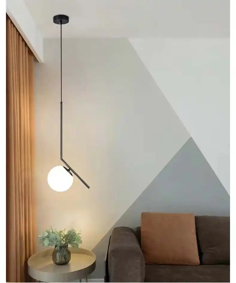 Zynella Stellar: Artistic Starry-Sky Glass Bedside Pendant