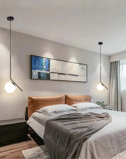 Zynella Stellar: Artistic Starry-Sky Glass Bedside Pendant