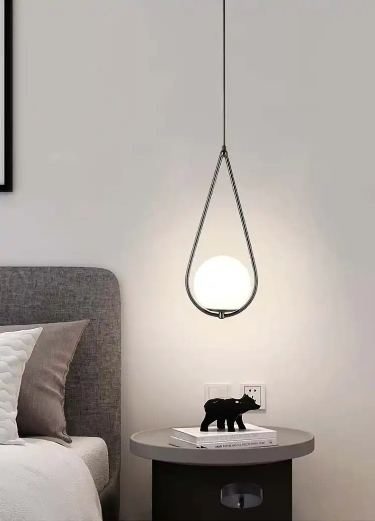 Zynella Stellar: Artistic Starry-Sky Glass Bedside Pendant