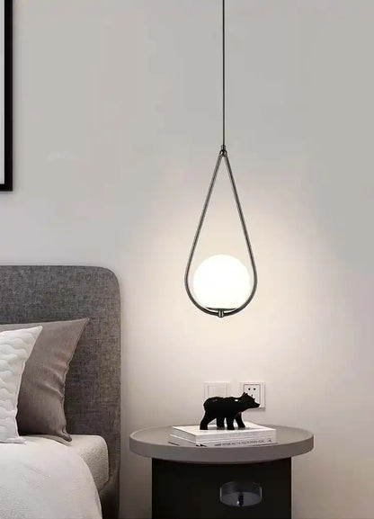 Zynella Stellar: Artistic Starry-Sky Glass Bedside Pendant