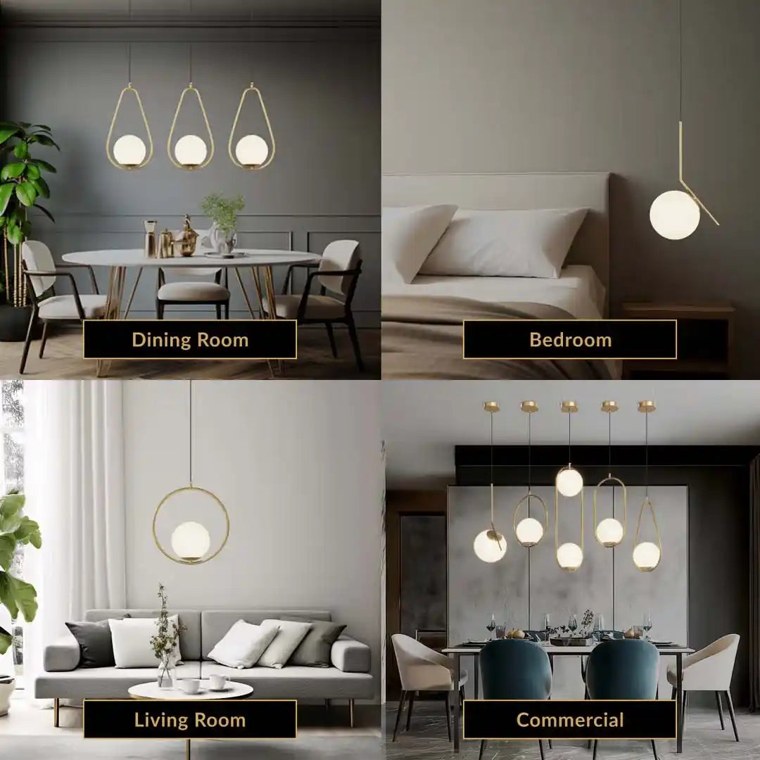 Zynella Stellar: Artistic Starry-Sky Glass Bedside Pendant