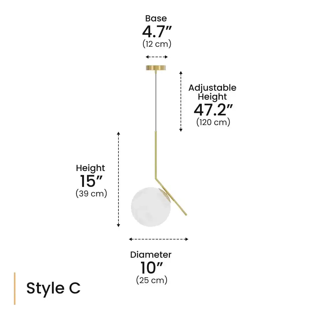 Zynella Stellar: Artistic Starry-Sky Glass Bedside Pendant