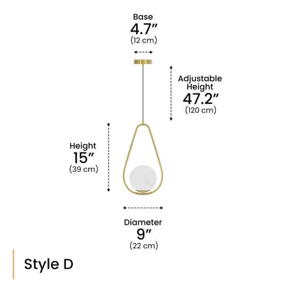 Zynella Stellar: Artistic Starry-Sky Glass Bedside Pendant