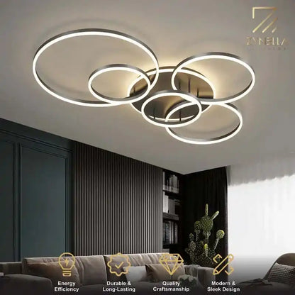 Zynella Halo: Smart Multi-Directional LED Chandelier