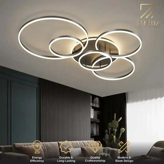 Zynella Halo: Smart Multi-Directional LED Chandelier