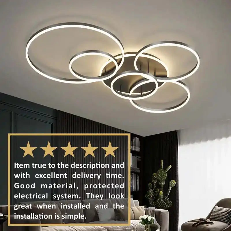 Zynella Halo: Smart Multi-Directional LED Chandelier
