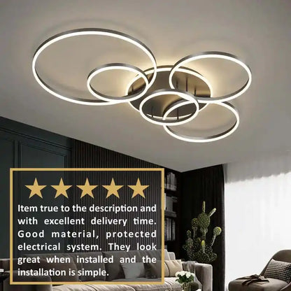 Zynella Halo: Smart Multi-Directional LED Chandelier