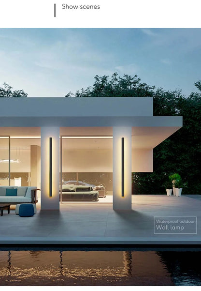 Zynella Linear: The Architectural Outdoor LED Sconce (IP65 Waterproof)