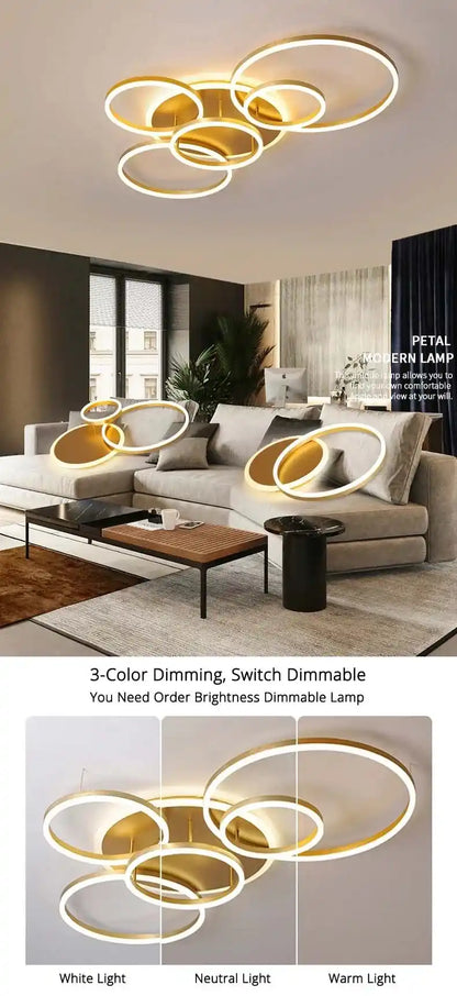 Zynella Halo: Smart Multi-Directional LED Chandelier