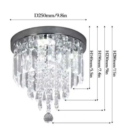 Emily Crystal Antique Chandelier