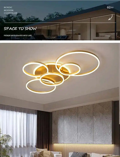 Zynella Halo: Smart Multi-Directional LED Chandelier