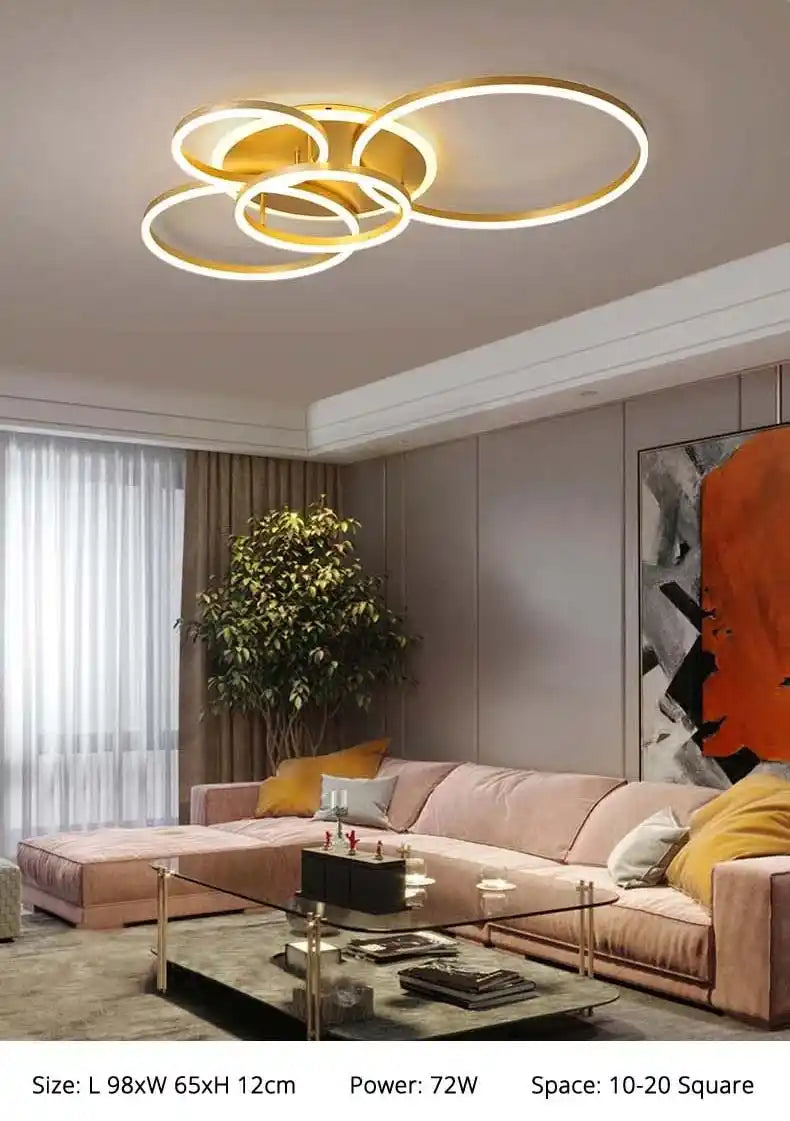 Zynella Halo: Smart Multi-Directional LED Chandelier