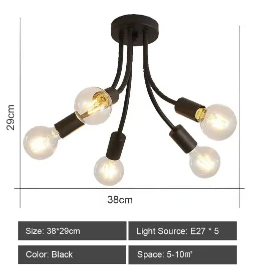 Kade Sputnik Modern Chandelier