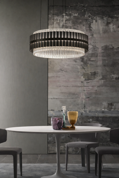 Mia Glass Modern Chandelier
