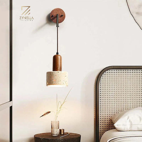 Isla Glow Travertine Wall Lamp