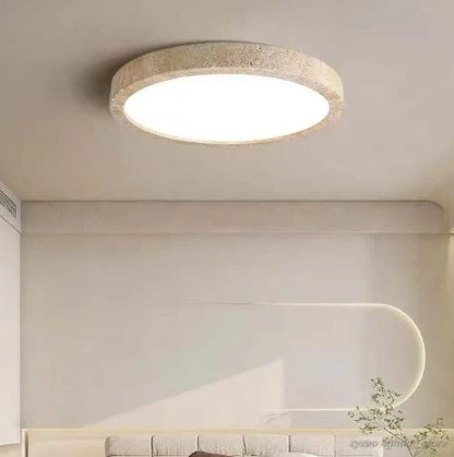 Ellipse Stone Travertine Modern Ceiling Lights