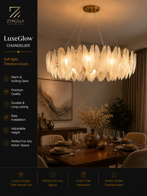 Feather Antique Chandelier