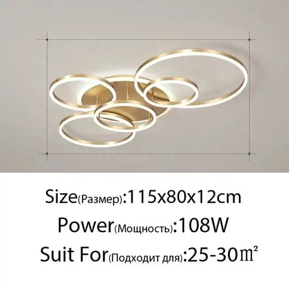 Zynella Halo: Smart Multi-Directional LED Chandelier
