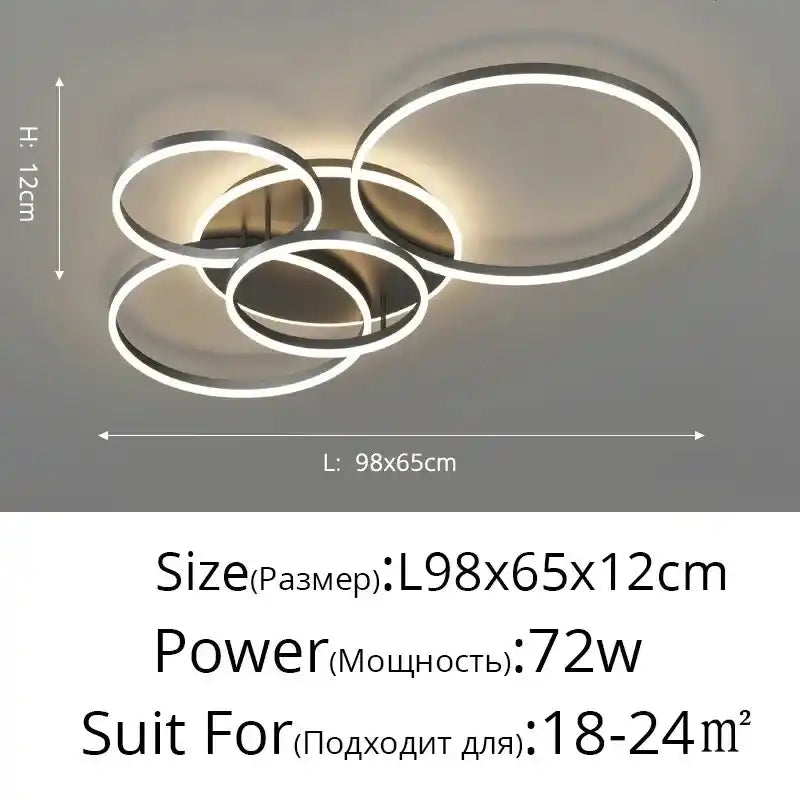 Zynella Halo: Smart Multi-Directional LED Chandelier