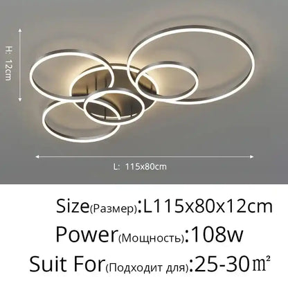 Zynella Halo: Smart Multi-Directional LED Chandelier