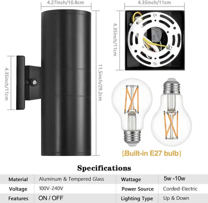 Beacon Dual-Head Outdoor Wall Light