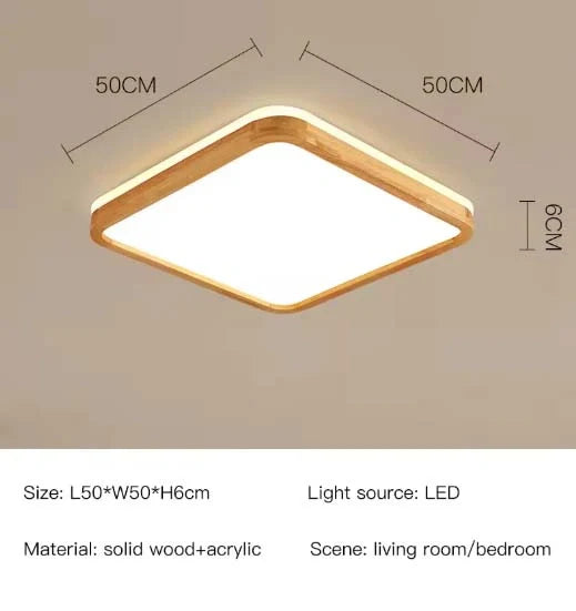 Ella Classic Wooden Ceiling Lamp