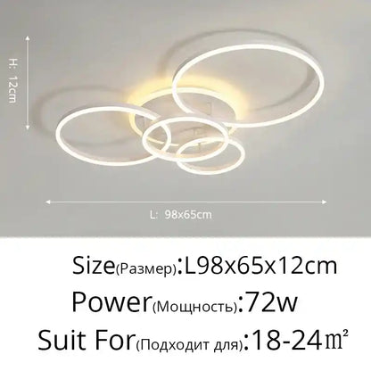Zynella Halo: Smart Multi-Directional LED Chandelier