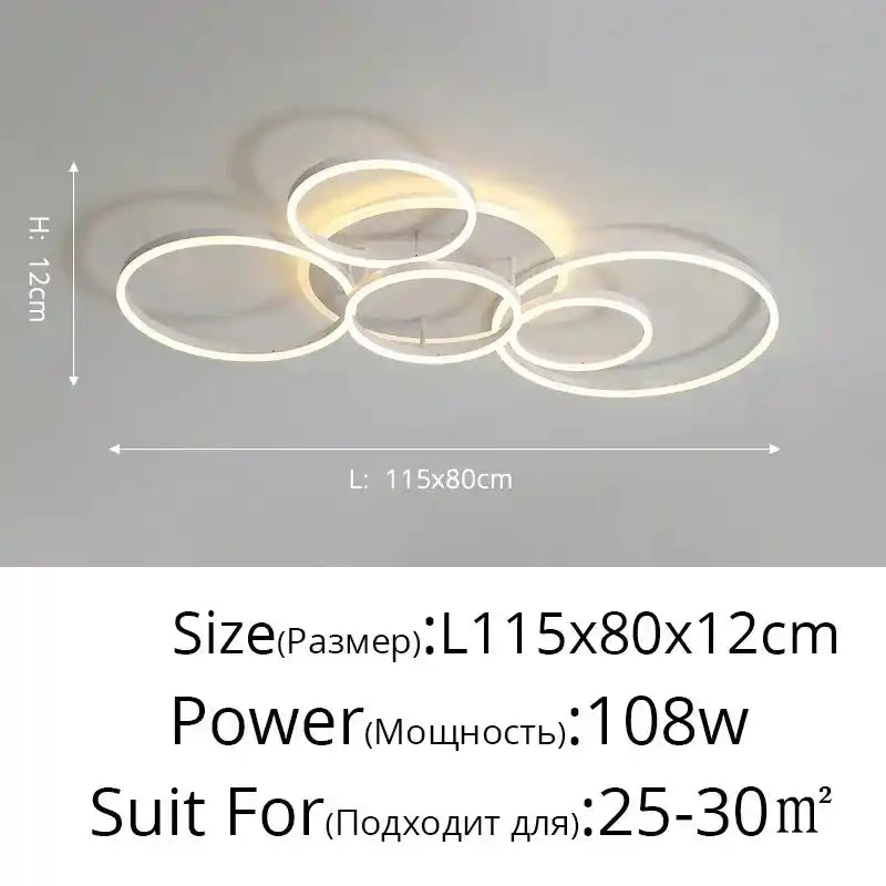 Zynella Halo: Smart Multi-Directional LED Chandelier