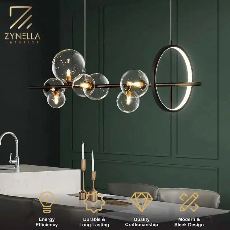 Zynella Prism: Grand Crystal Pendant Chandelier