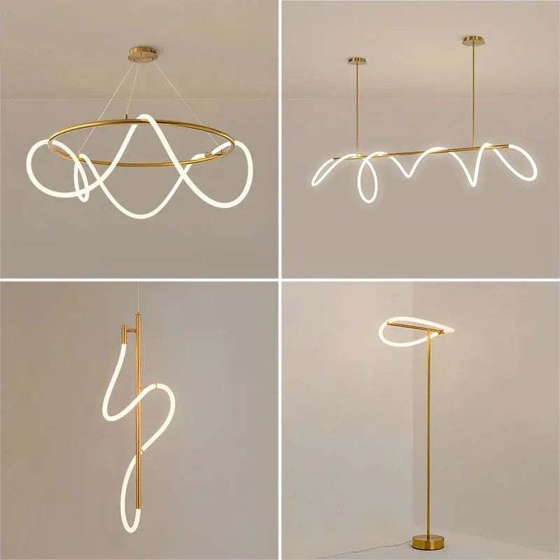 Soraya Swirl Lamp Collection