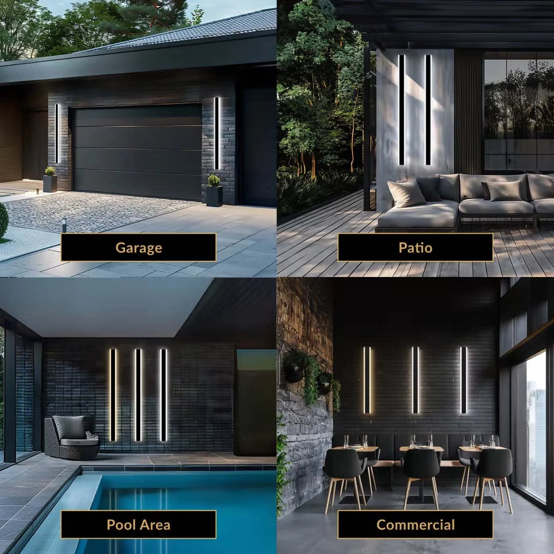 Zynella Linear: The Architectural Outdoor LED Sconce (IP65 Waterproof)