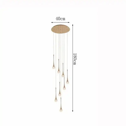 Zynella Cascade:Grand Crystal Staircase & Foyer Chandelier