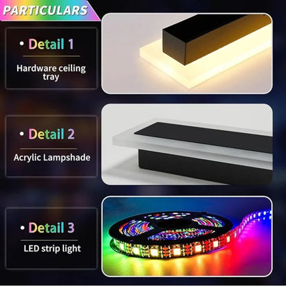 Zynella Chroma: Smart WiFi RGB Linear Outdoor Sconce (IP65 Waterproof)