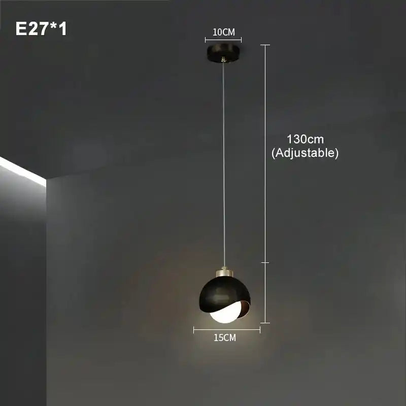 Zynella Gemini: Nordic Double-Head Crystal Pendant