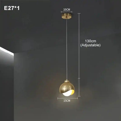 Zynella Gemini: Nordic Double-Head Crystal Pendant