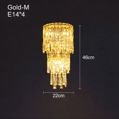 Crystal Rainfall Wall Lamp