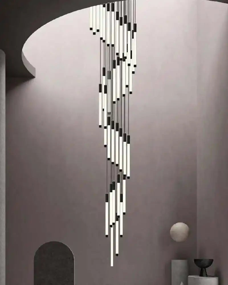 Zynella Apex: Grand Loft & Staircase LED Chandelier