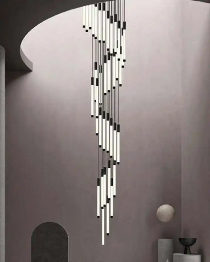 Zynella Apex: Grand Loft & Staircase LED Chandelier