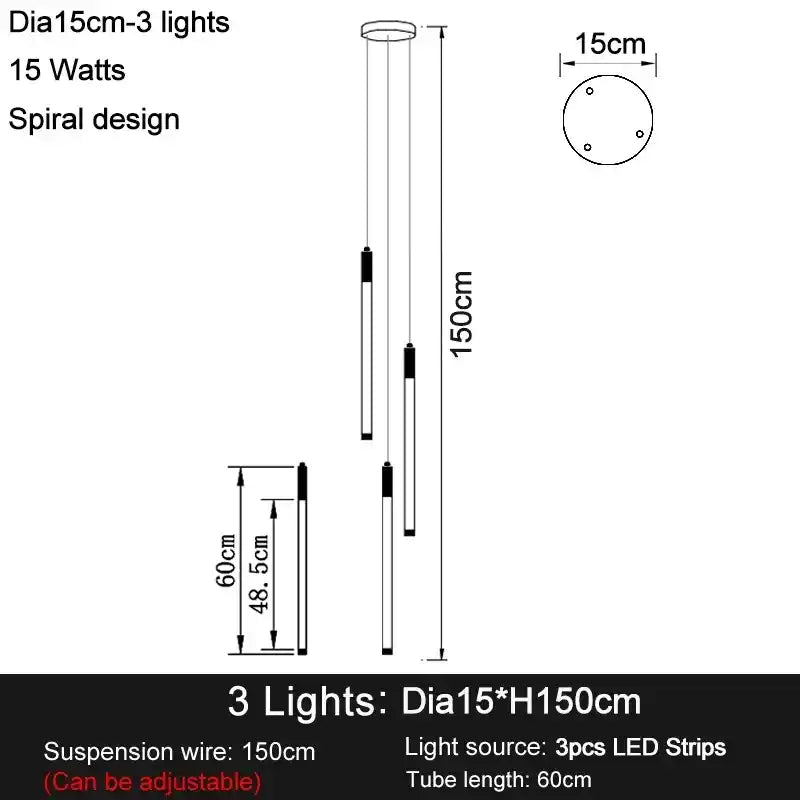 Zynella Apex: Grand Loft & Staircase LED Chandelier